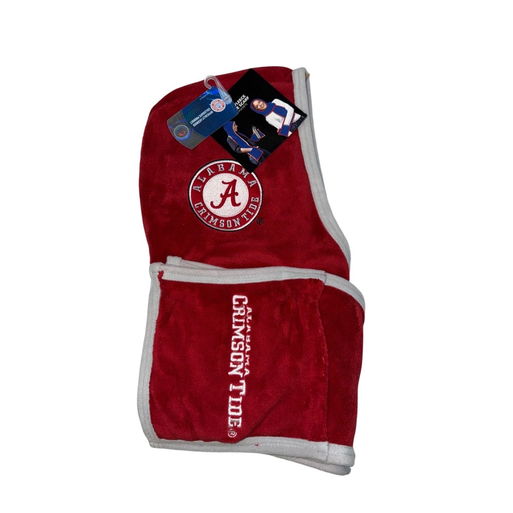 Alabama Crimson Tide Plush Hooded Neck Wrap Scarf Fan Gear‎